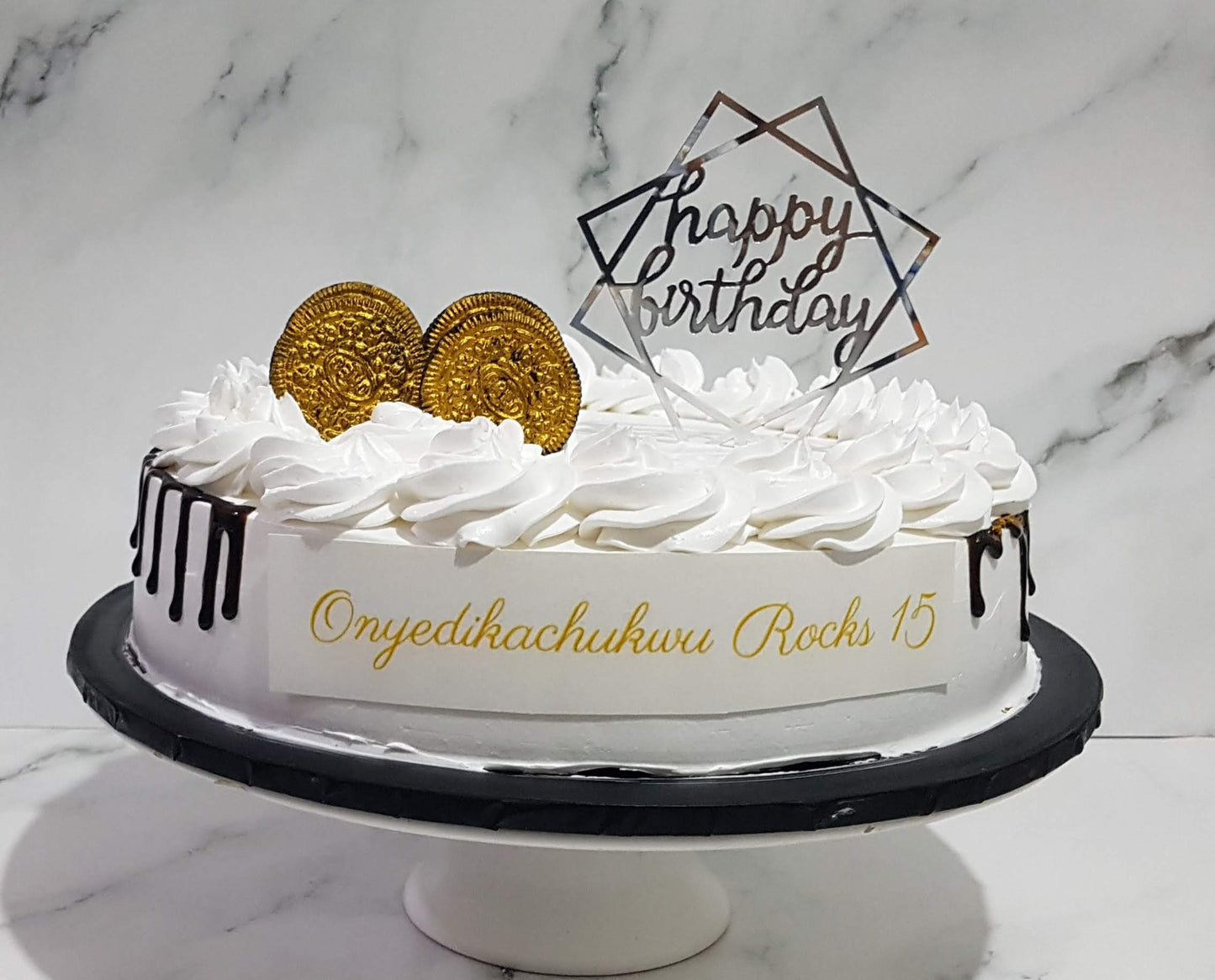 8 inches Celebration cake - single layer cake